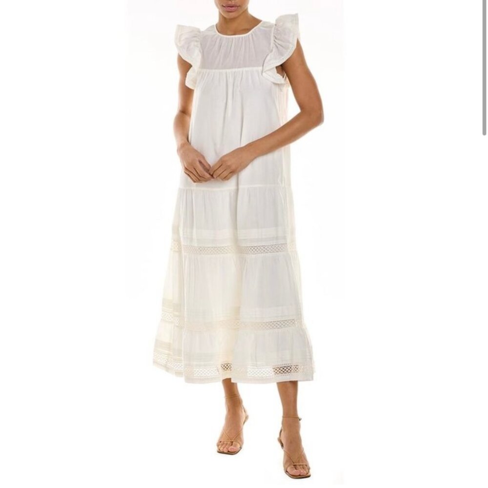 Marie Oliver SUMMER Willow Silk-Blend Long Dress Midi Maxi Boho Dress